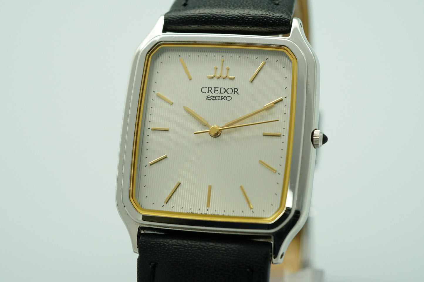 Vintage 1989 SEIKO CREDOR GCAR009 8J81-5020 Qz Cream Square 27mm Women Watch