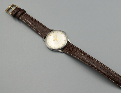 *Exc+4* "Vintage 1966" SEIKO Marvel 14025 Quartz White Dial Round Mens Watch