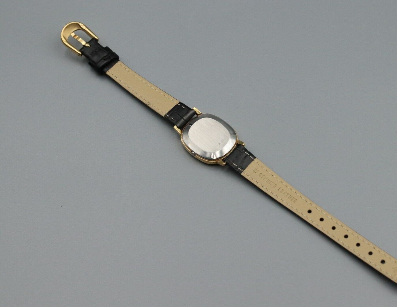 *Exc+4* Vintage OMEGA De Ville Cal.1350 Quartz Gold Dial Oval Women Watch JAPAN