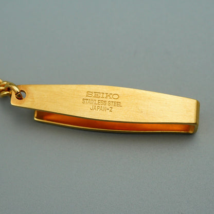 *NEAR MINT* Vintage 1998 SEIKO 7N07-001A Quartz Gold Dial Round 42mm Mens Watch