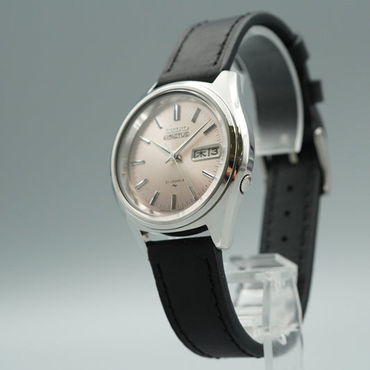 *NEAR MINT* Vintage SEIKO 5actus 7019-7060 Automatic Silver 37mm Mens Watch