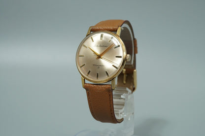*Exc+5* Vintage SEIKO Sportsman 15019E Hand Winding Gold Dial 35mm Mens Watch