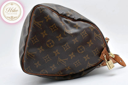 Louis Vuitton Speedy 30 Monogram Brown Handbag M41526 Authentic Condition A #32