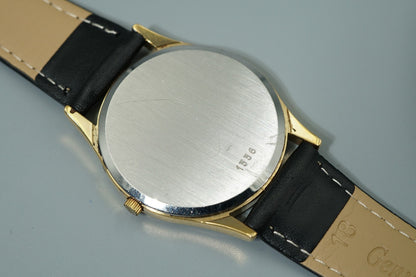 N MINT Vintage 1983 OMEGA De Ville Cal.1336 Ref.191.0096 Qz Gold 32mm Mens Watch