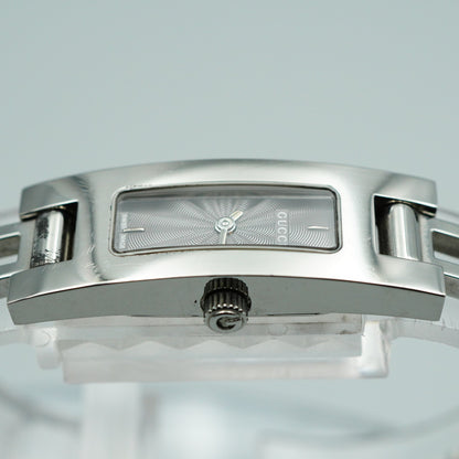 *Exc+5* GUCCI 3900L Quartz Silver Dial Rectangle 12mm Women,Ladies Watch