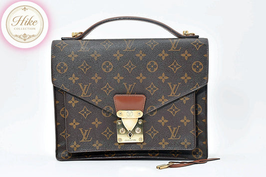 Louis Vuitton Monceau 28 Monogram Brown Handbag M51185  Ladies Authentic #B0003
