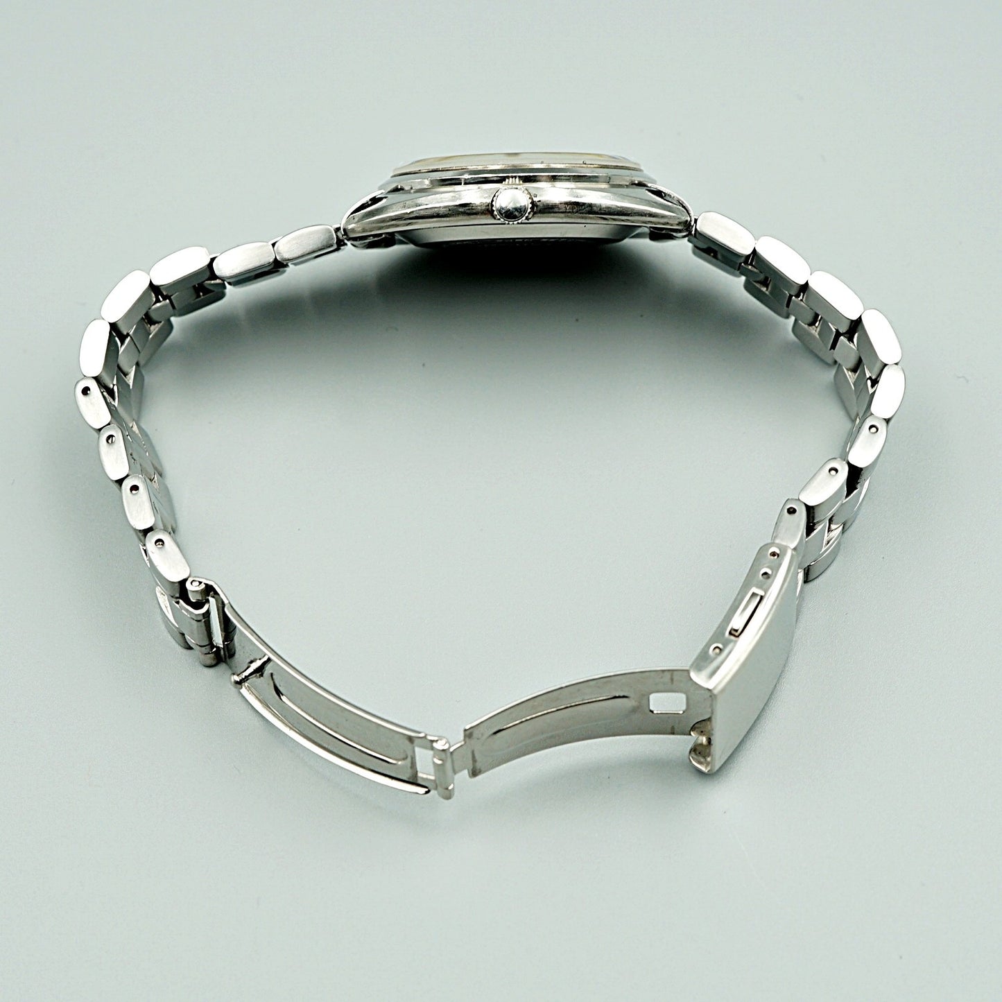 Exc+5 Vintage 1970s SEIKO Lord Matic 5606-7150 Auto White Round 36mm Mens Watch