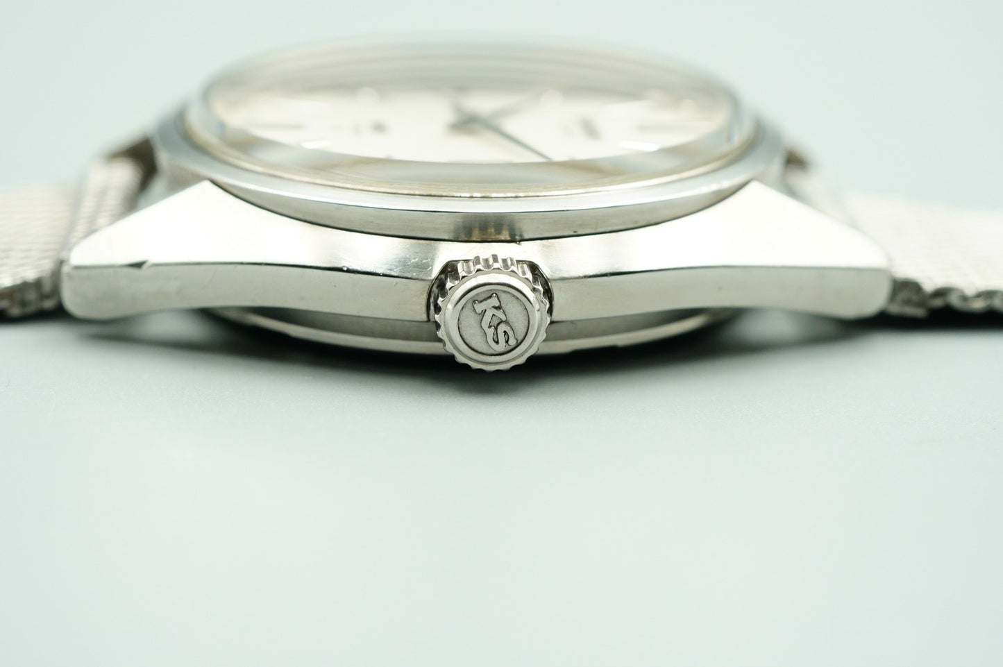 *N MINT* Vintage 1974 SEIKO KS HI-BEAT 5625-7113 AT Silver Round 35mm Mens Watch