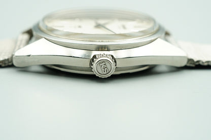 *N MINT* Vintage 1974 SEIKO KS HI-BEAT 5625-7113 AT Silver Round 35mm Mens Watch