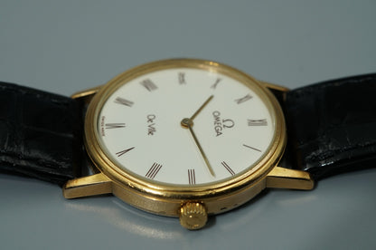 Exc+4 Vintage 1979 OMEGA De Ville Cal.625 Hand Wind White Round 32mm Mens Watch