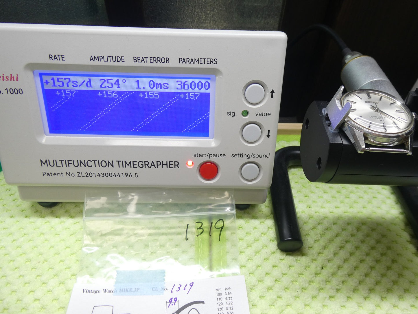 N MINT Vintage 1964 SEIKO LORD MARVEL 5740-8000 AT Silver Round 34mm Mens Watch