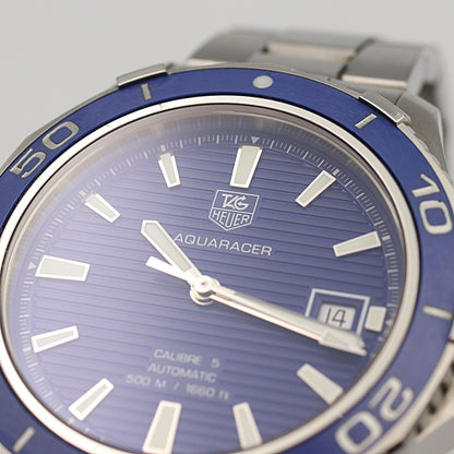 *N MINT* TAG HEUER Aquaracer BA0830 WAK2111 Automatic Blue Dial 42mm Mens Watch