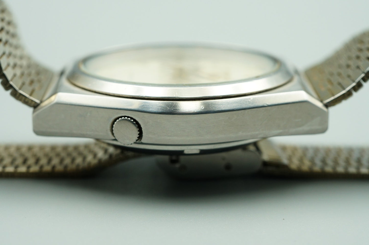 *Exc+5* Vintage 1982 SEIKO 5 7009-876A AT White Dial Round 38mm Mens Watch