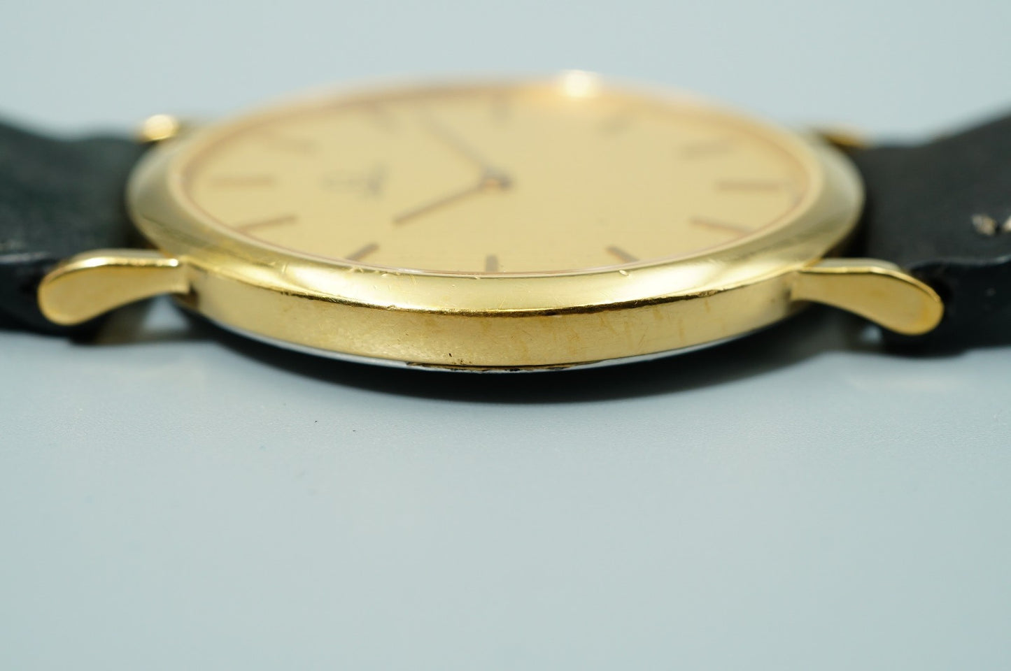 *Exc+5* Vintage OMEGA De Ville Ref.195.0075.2 Qz Gold Round 32mm Mens Watch