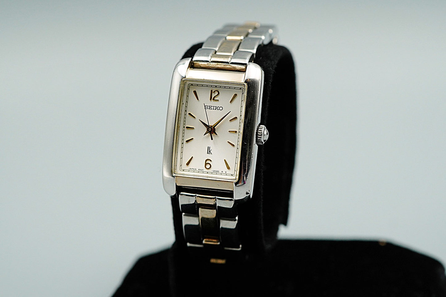 *Exc+5* Vintage 1995 SEIKO LUKIA 4N21-5260 Qz White Rectangle 19mm Women Watch