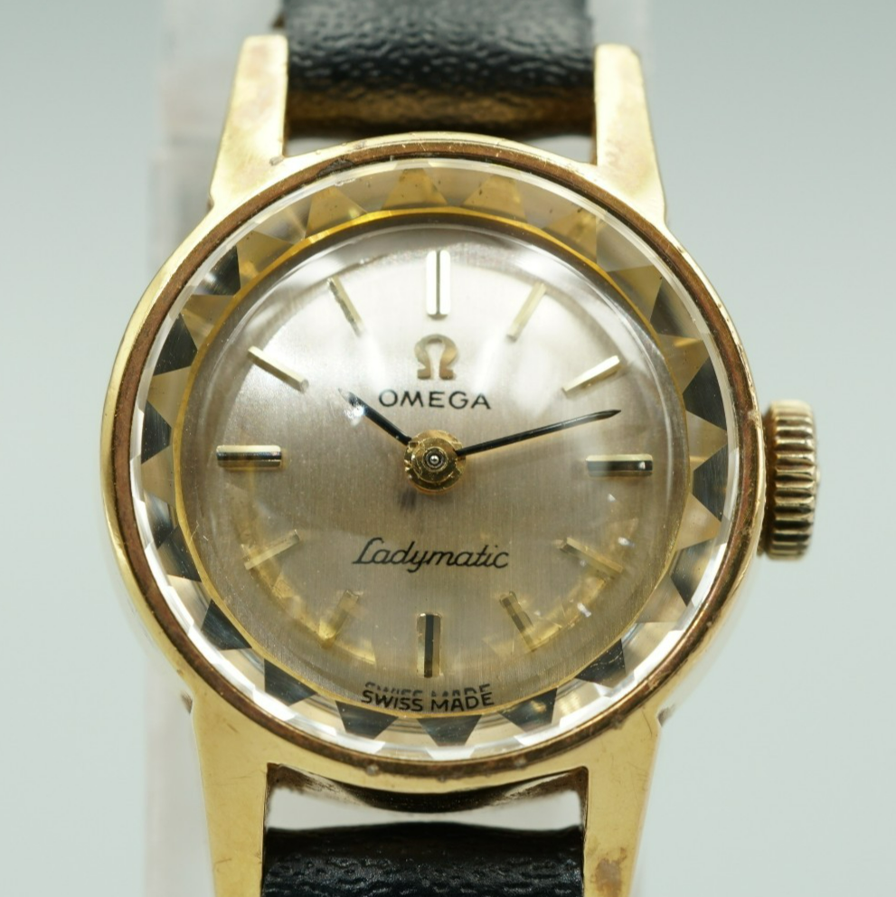 *N MINT* Vintage 1966 OMEGA Ladymatic Cal.661 Automatic Silver 17mm Women Watch