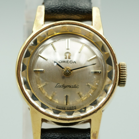 *N MINT* Vintage 1966 OMEGA Ladymatic Cal.661 Automatic Silver 17mm Women Watch
