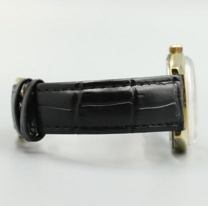 *Exc+5* Vintage OMEGA Geneve Cal.601 Hand Winding Gold Dial Round Mens Watch