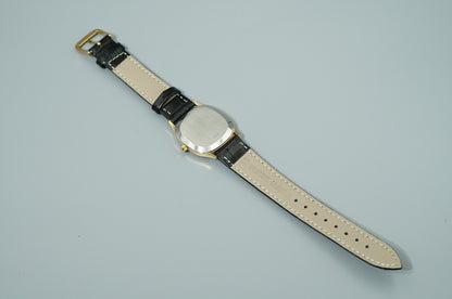 *MINT* Vintage 1977 OMEGA De Ville Cal.1330 Qz Gold Dial Square 31mm Mens Watch