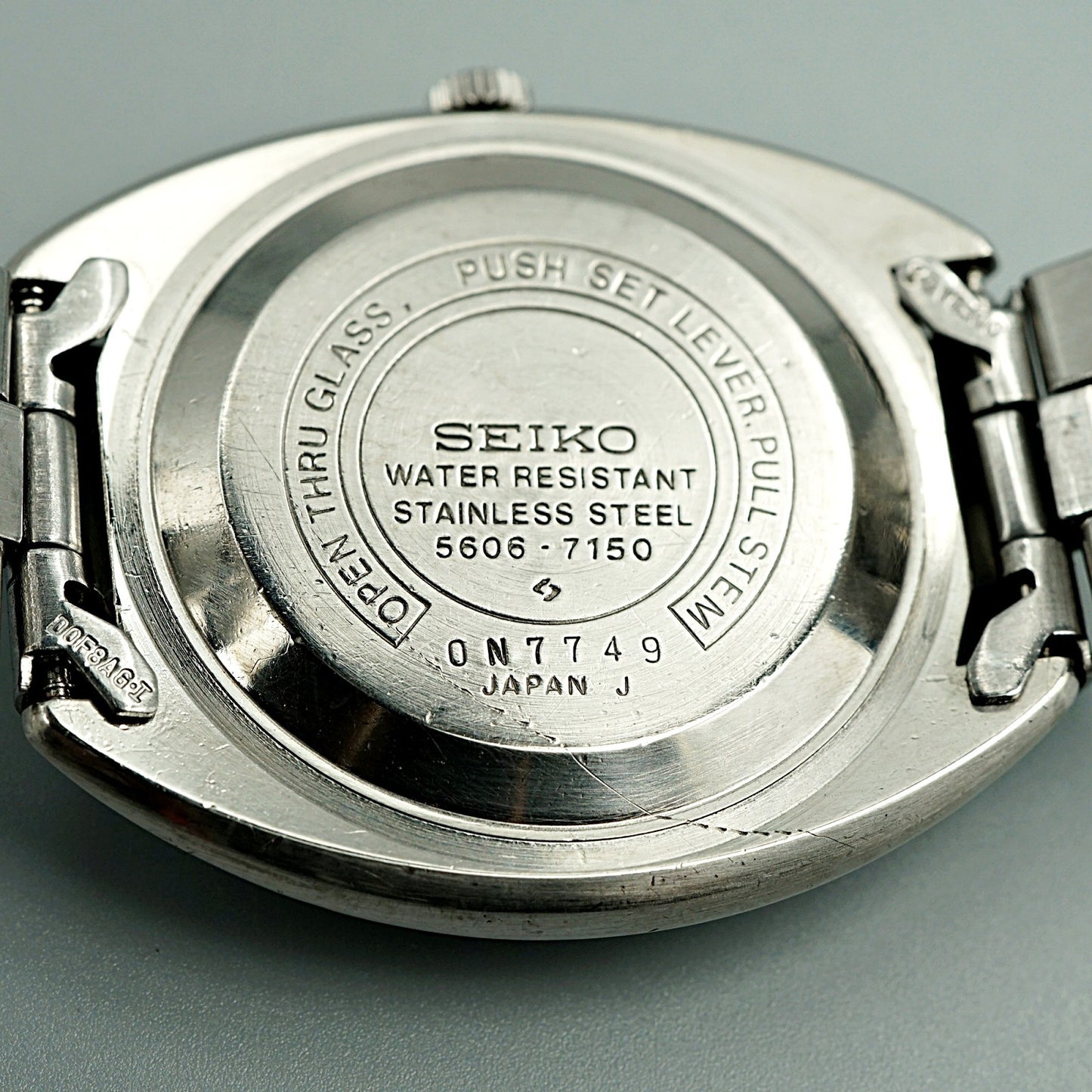 Exc+5 Vintage 1970s SEIKO Lord Matic 5606-7150 Auto White Round 36mm Mens Watch