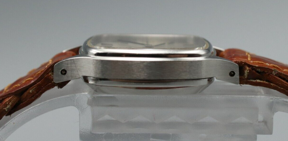 *NEAR MINT* Vintage OMEGA De Ville Quartz Silver Dial Square Women Watch