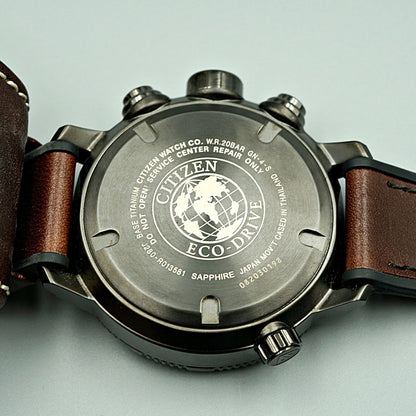 TOP MINT Citizen QZ J280-R013581 Solar Promaster Date Black Mens Wristwatch JP