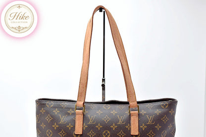 Louis Vuitton CABAS MEZZO Monogram Brown Tote Bag M51151 Authentic Condition SA