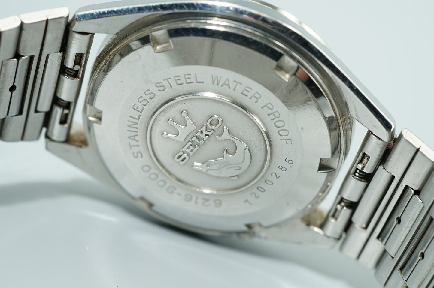 *Exc+4* Vintage 1967 SEIKO SEIKOMATIC 6216-9000 Automatic Silver 37mm Mens Watch