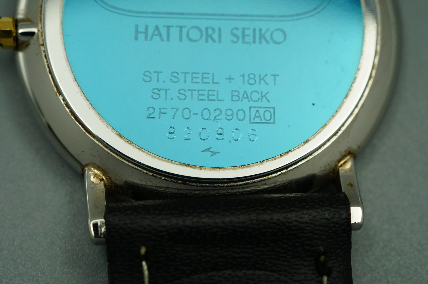 *NEAR MINT* Vintage 1988 SEIKO CREDOR 2F70-0290 Qz Silver Round 31mm Mens Watch