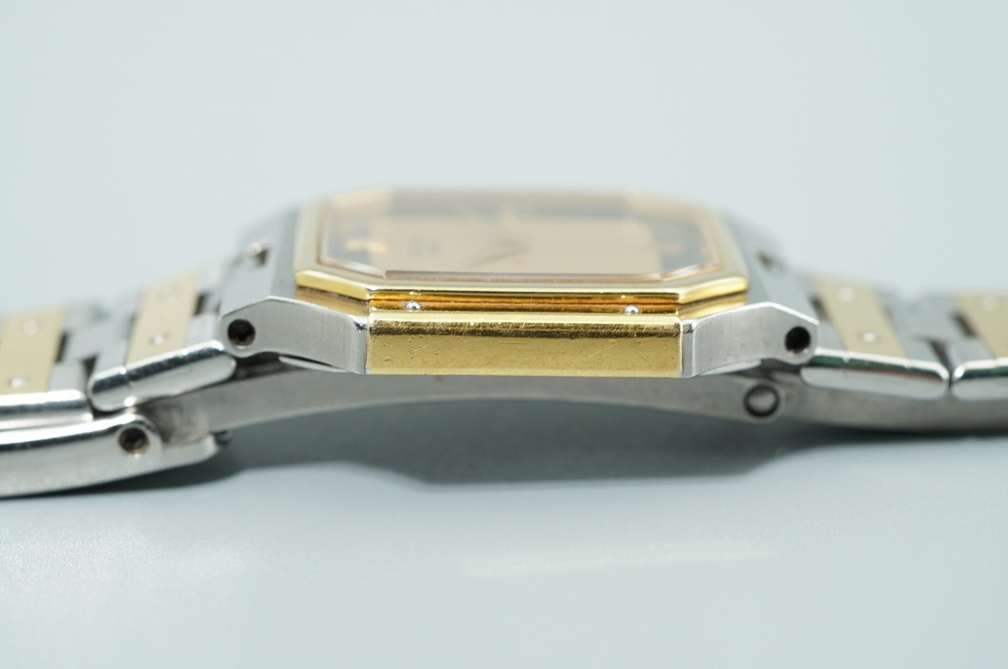 *Exc+5* Vintage SEIKO CREDOR 8420-5360 Quartz Gold Square 23mm Women Watch