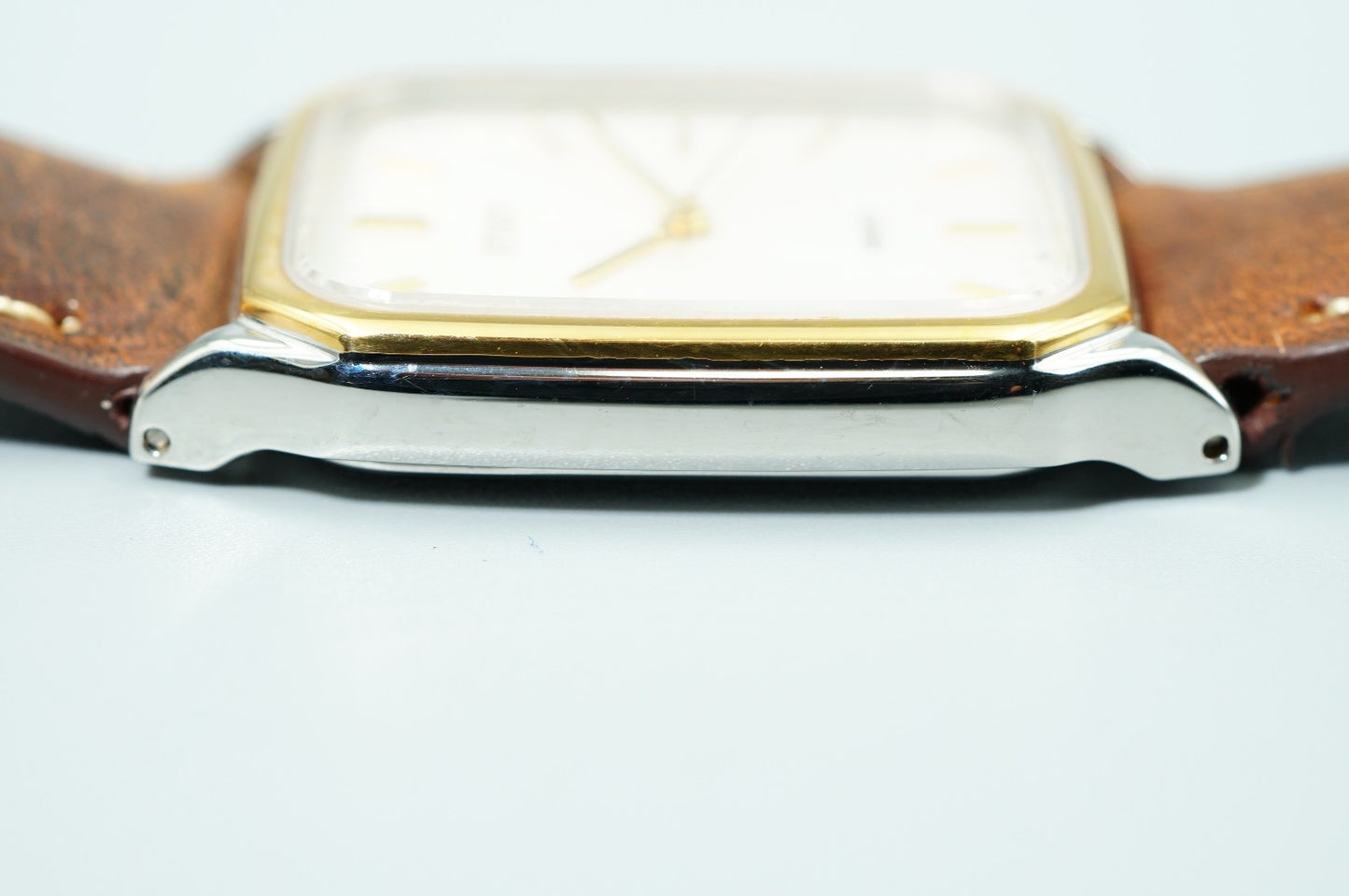 N MINT Vintage 1994 SEIKO SPIRIT 5E31-5B50 Qz White Rectangle 27mm Women Watch