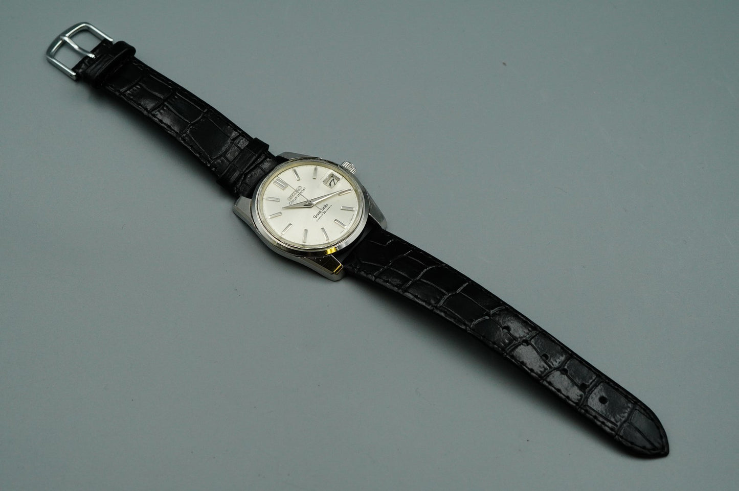 Exc+5 1960s SEIKO GRAND SEIKO 43999 Hand Winding Silver Round 36mm Mens Watch