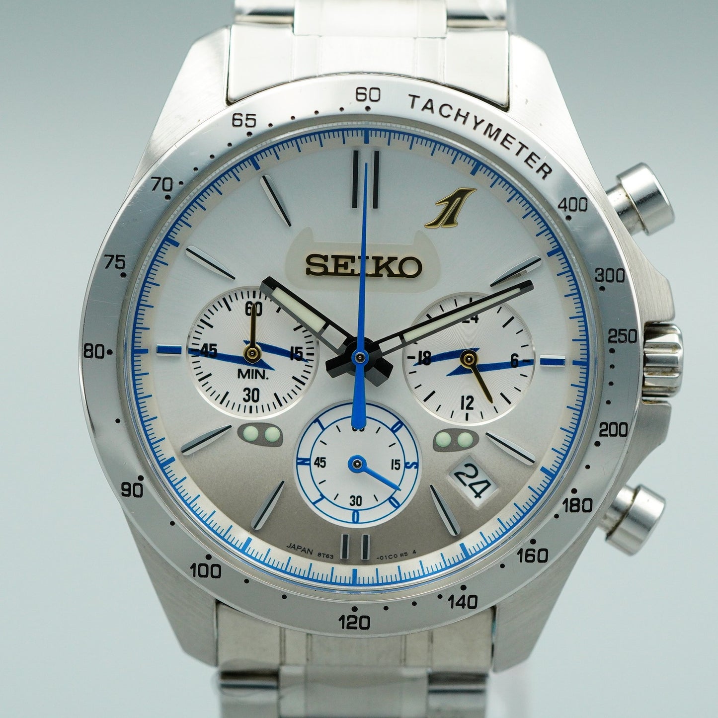 SEIKO N700S Nozomi 1St Anniversary 8T63-00X0 Quartz Silver 43mm Mens Watch