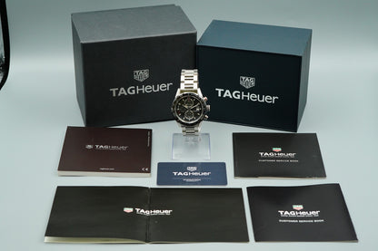 *TOP MINT*  TAG HEUER Carrera Heuer 01 CAR201W Automatic Black 44mm Mens Watch