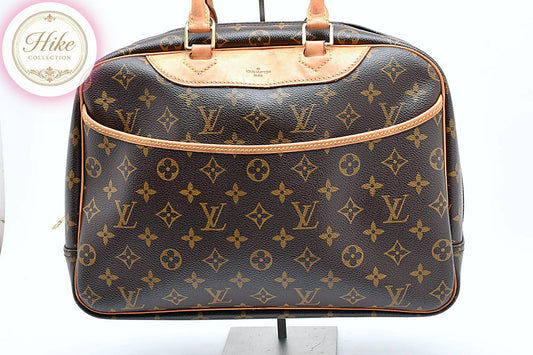 Louis Vuitton Deauville Monogram Brown Handbag M47270 Authentic Condition SA #39