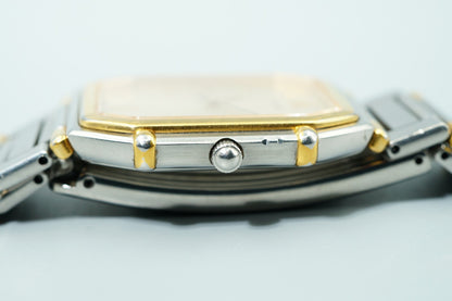 Exc+5 Vintage 1994 SEIKO CREDOR  7771-5011 Quartz Gold  Hexagon 30mm Mens Watch