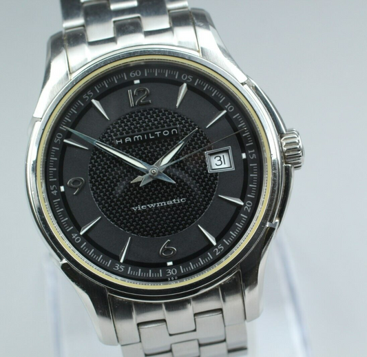 *N MINT* Hamilton Jazzmaster Viewmatic H325150 Automatic Black Mens watch JAPAN