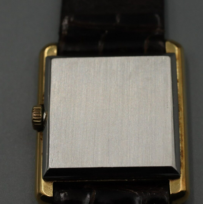 *Exc+5* Vintage OMEGA De Ville Cal.625 Hand Winding Gold Dial Square Women Watch