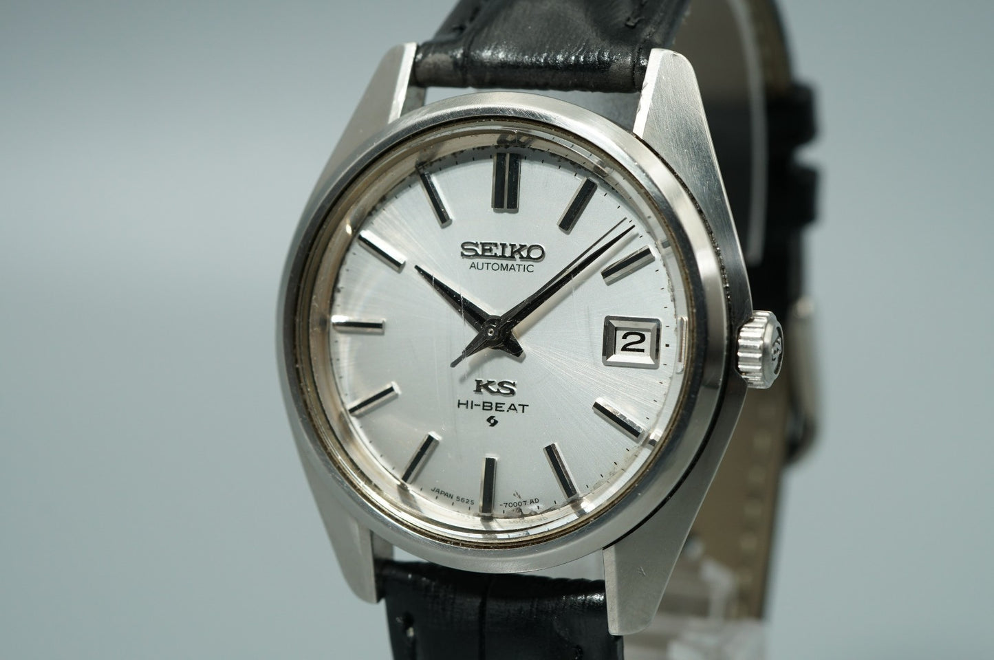 *Exc+4* Vintage 1969 SEIKO KS HI-BEAT 5626-7000 Automatic Silver 36mm Mens Watch