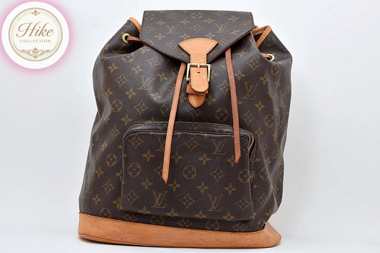 Louis Vuitton Montsouris GM Monogram Backpack Bag M51135 Auth Condition *AB*