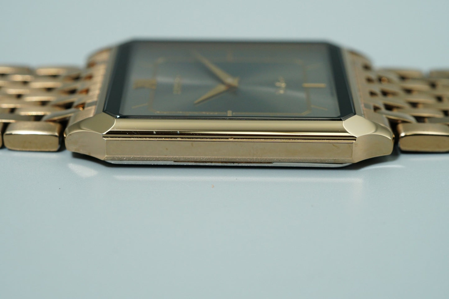 *TOP MINT* Vintage 1991 SEIKO Dolce  8N40-5050 Qz Gray Square 26mm Women Watch