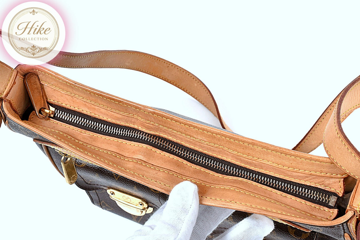 Louis Vuitton Hudson GM Monogram Shoulder Bag M40045 Authentic Condition *AB*