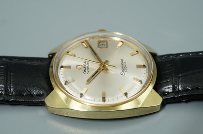 *Exc+5* Vintage 1970s OMEGA Seamaster 166022-TOOL 105 Auto Gold 33mm Mens Watch
