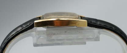 *Exc+5* Vintage OMEGA De Ville Cal.625 Hand Winding Gold Dial Square Women Watch