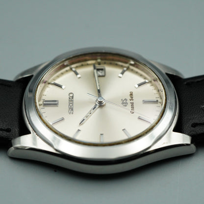 *MINT* Polished GRAND SEIKO GS 8N65-8000 Qz Silver Dial Round 35mm Mens Watch