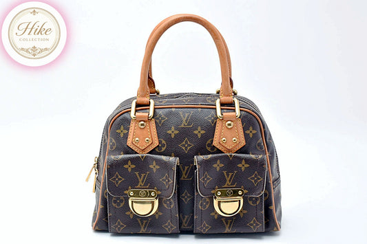 Louis Vuitton Manhattan PM Monogram Brown Handbag M40026 Authentic Condition *A*