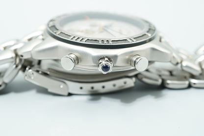 N MINT Vintage 1991 SEIKO PRESAGE  6M13-7000 Quartz Silver Round 38mm Mens Watch