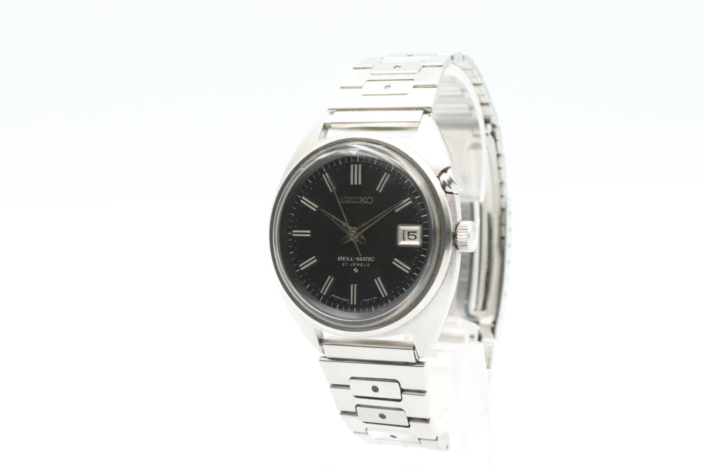 *N MINT* Vintage SEIKO BELL-MATIC 4005-7000 Automatic Black Dial 36mm Mens Watch