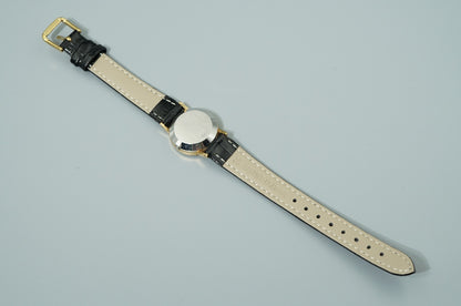 *Exc+5* Vintage OMEGA De Ville Cal.1351 Qz Gold Round 24mm Women,Ladies Watch