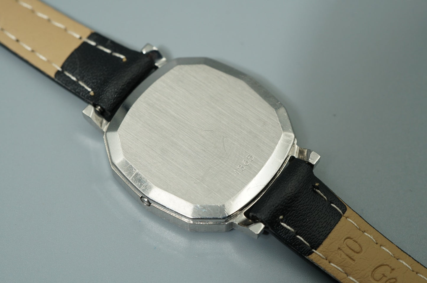 Exc+5 Vintage 1977 OMEGA De Ville Cal.1365 Qz Silver Dodecagon 24mm Women Watch